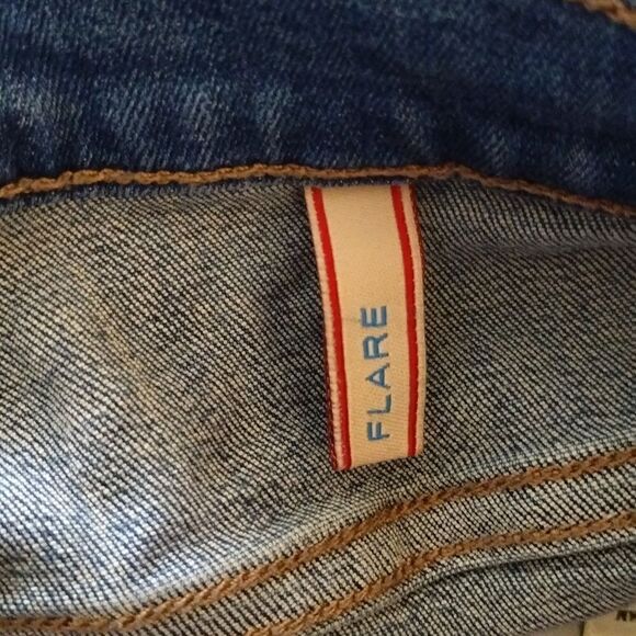 Sneak Peek Distressed Flare Jeans Junior Sz 5 - Picture 7 of 9